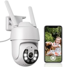 360°FUNK WLAN ÜBERWACHUNGSKAMERA WIFI 3MP IP NETZWERK CAMERA Outdoor AUßEN IP66