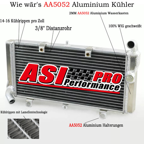 Aluminium kühler für honda - für,