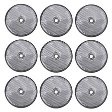 9 x Reflektor Weiß rund