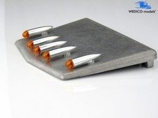 Dachlampen verchromt mit 3V