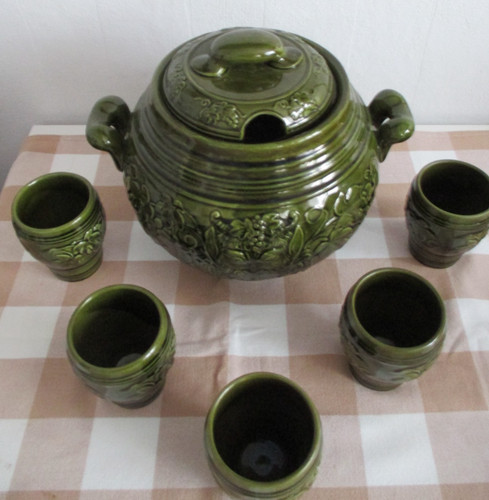 Keramik set bowletopf mit - ,