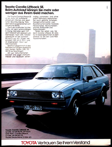 Toyota corolla lift - toyota, back