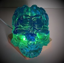 Schädel Blau Farbwechsel