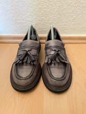 Tod's Tassel Loafer Schuhe Herren Grau, Größe 40,5/6,5