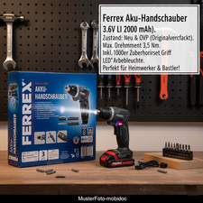 Ferrex Akku-Akku-Schrauber 3.6V LI-ION 2000 mAh