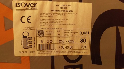 72m dämmmaterial isover - 72m²,