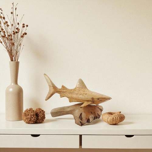 Walhai holzfigur unikat - holzfigur, |