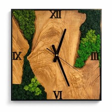 Wanduhr handgemacht Natur 40cm