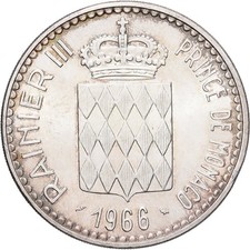 Münze, Monaco, Rainier III