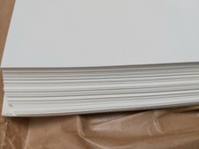 Künstlerbedarf, malen, 25 große Aquarell Papierbögen, 50x70cm, naturweiß,...