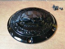 Harley-Davidson Skull Derby-Cover für Sportster - HOCHGLANZSCHWARZ BESCHICHTET!!