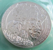 1 Oz Silber Ruanda African Ounce 2012-2021 wählbar Silbermünze Rwanda in Folie