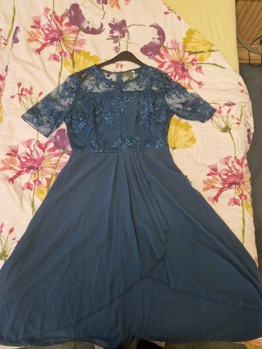 Kleid grösse dunkelblau - kleid,, xl,