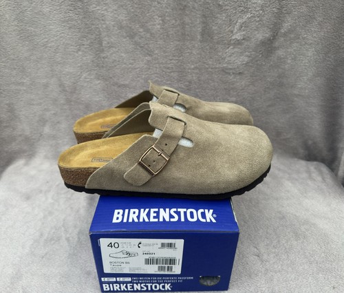 Birkenstock boston taupe clog - boston,