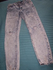 ?Damen Jeans Hose modisch mit Rissen Destroyed, Skinny, High Waist, Gr. 34?