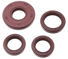 4X Wellendichtringe Simmerringe MZ ETZ 150 125 Motor LYO VITON Doppellippe Braun