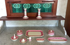 alte Porzellan Frisiertisch -