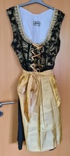 Wunderschönes Damen Dirndl in schwarz/gold Gr.52