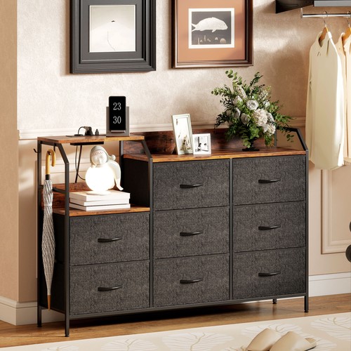 Homcom kommode schrank mit - kommode, 8