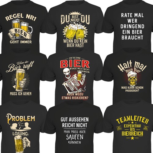 Bier shirt sprüche kneipe - t-shirt,