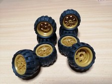 LEGO Technik 8 Stück Reifen 43.2 x 26 goldene Felge / Technic