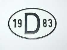 D-Schild 1983 Alu geprägt