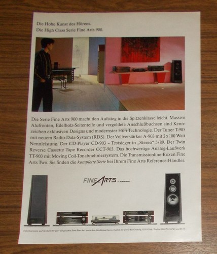 Seltene werbung grundig fine - werbung,