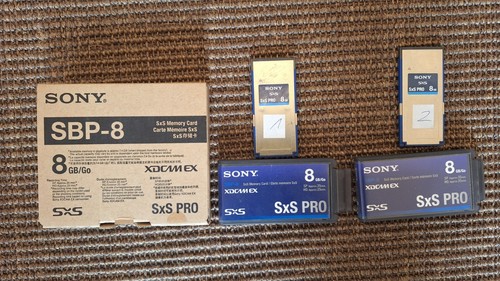 Sxs pro memory cards - 2x, 8gb