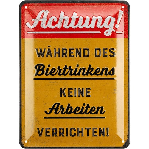 Blechschild retro werkstatt - retro,