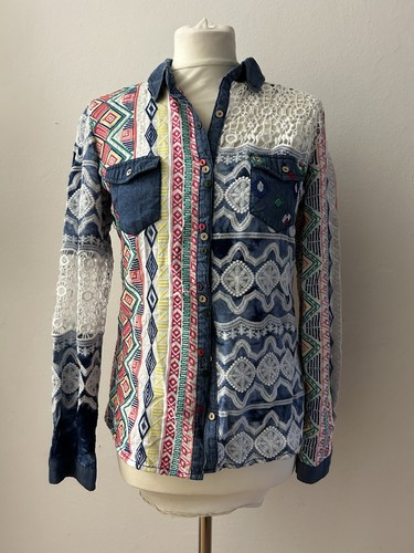 Desigual bluse hemdbluse l - desigual, gr.