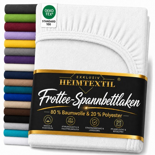Frottee spannbettlaken - frottee,