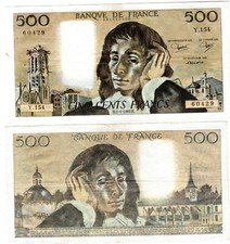 FRANKREICH Banknote 500 FRANCS