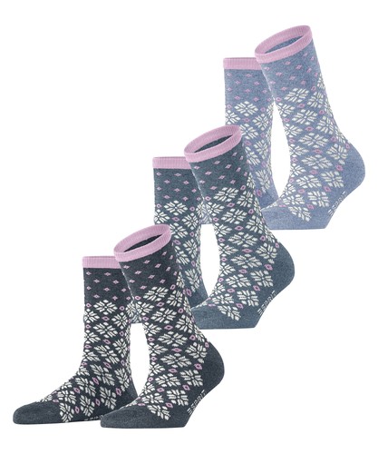 Esprit socken norwegian pack - socken, 3-pack