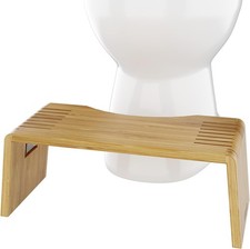 Squatty Potty Oslo Falten Bambus Toilette Hocker - 7-Zoll zusammenklappbar Badez