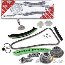 FEBI STEUERKETTENSATZ + NOCKENWELLENVERSTELLER + STEUERVENTIL FÜR MERCEDES M271