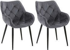 2er Set Stuhl Tanna Samt