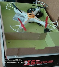 RC DRONE QUADCOPTER 4 CHANNEL STUNT 2.4GHZ HELICOPTER 6 AXIS FLYING 0.3MP CAMERA