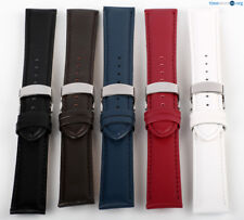 Uhren Lederarmband Glattleder LX-200 Armband Leder mit Faltschließe Viele Farben