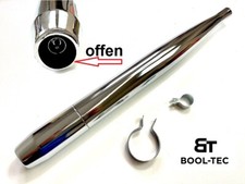 HQ TUNING Auspuff chrom offen Hercules Sachs Prima 2 3 4 5 6 MX-1 GX GT NEU