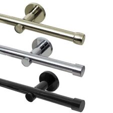 Gardineum - 20 mm Gardinenstange (Rohr) mit Wandträger in verschiedenen Farben