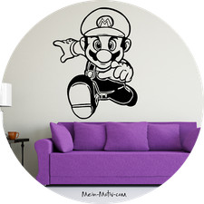 Wandtattoo super mario - wandtattoo,