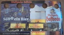 Stuttgarter  Hofbräu Mini-LKW mit Gabelstapler   selten Werbung OVP