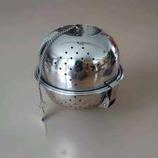 Reiskugel,Reisgarer,Gemüsekocher,Zwiebelgarer,Edelstahl,1l Inhalt, Ca 4Portionen