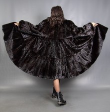 7237 SUPERIOR REAL SAGA SUPERB NERZ MANTEL PELZ JACKE SWINGER WUNDERSCHÖN GR XL