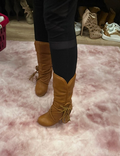 Braune plateau stiefeletten - braune,