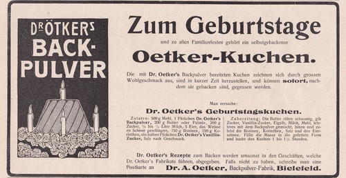 Oetker werbung reklame - werbung, /