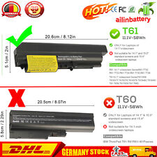 Akku für Lenovo IBM ThinkPad T61 R61 T61p R61i T400 R400 42T5225 42T5226 5200mAh
