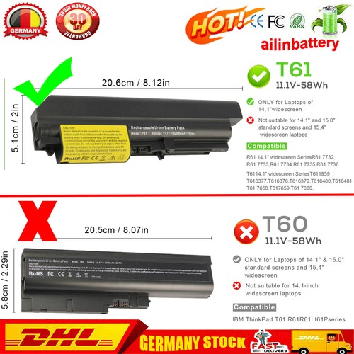 T61 akku für lenovo - für,