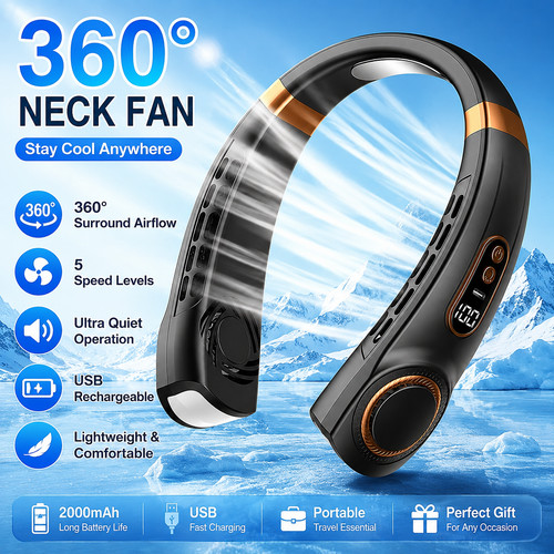 Portable neck fan 360 - portable,