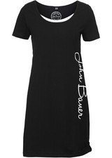 Sportliches Legeres Shirt Kleid in Lagenoptik mit Schriftzug GR.44/46 NEU (5493)